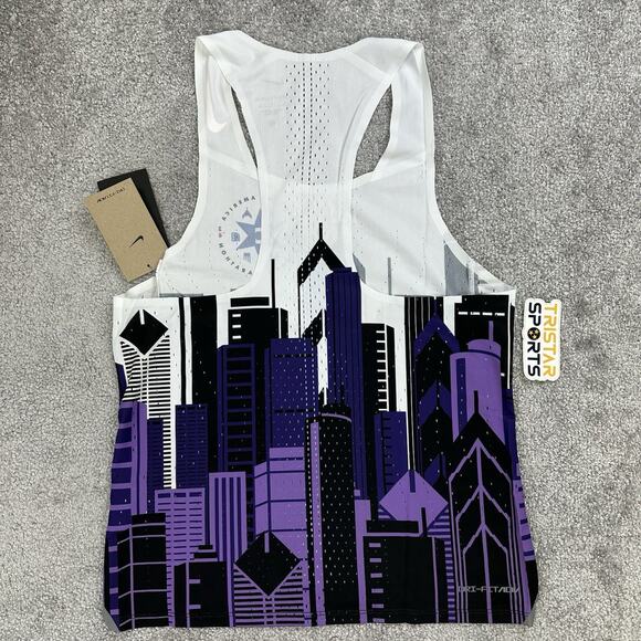 Nike Dri-Fit ADV Aeroswift Running Singlet Mens Size Small 2024 Chicago Marathon - Picture 2 of 10